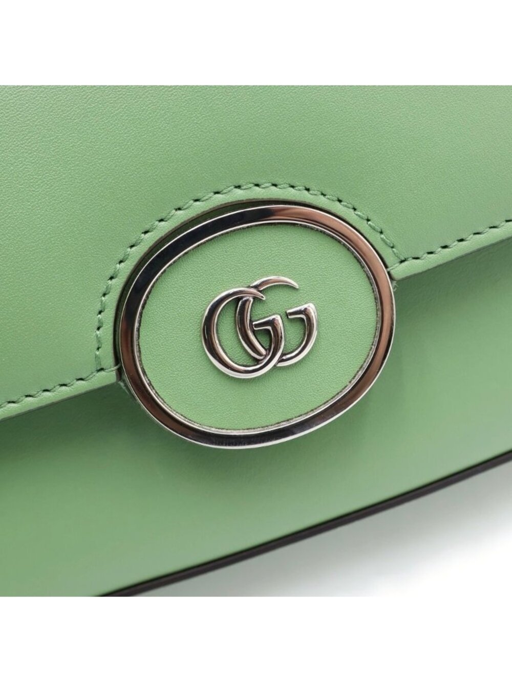 Gucci Petit GG Leather 2-Way Shoulder Bag Green - Picture 6 of 8